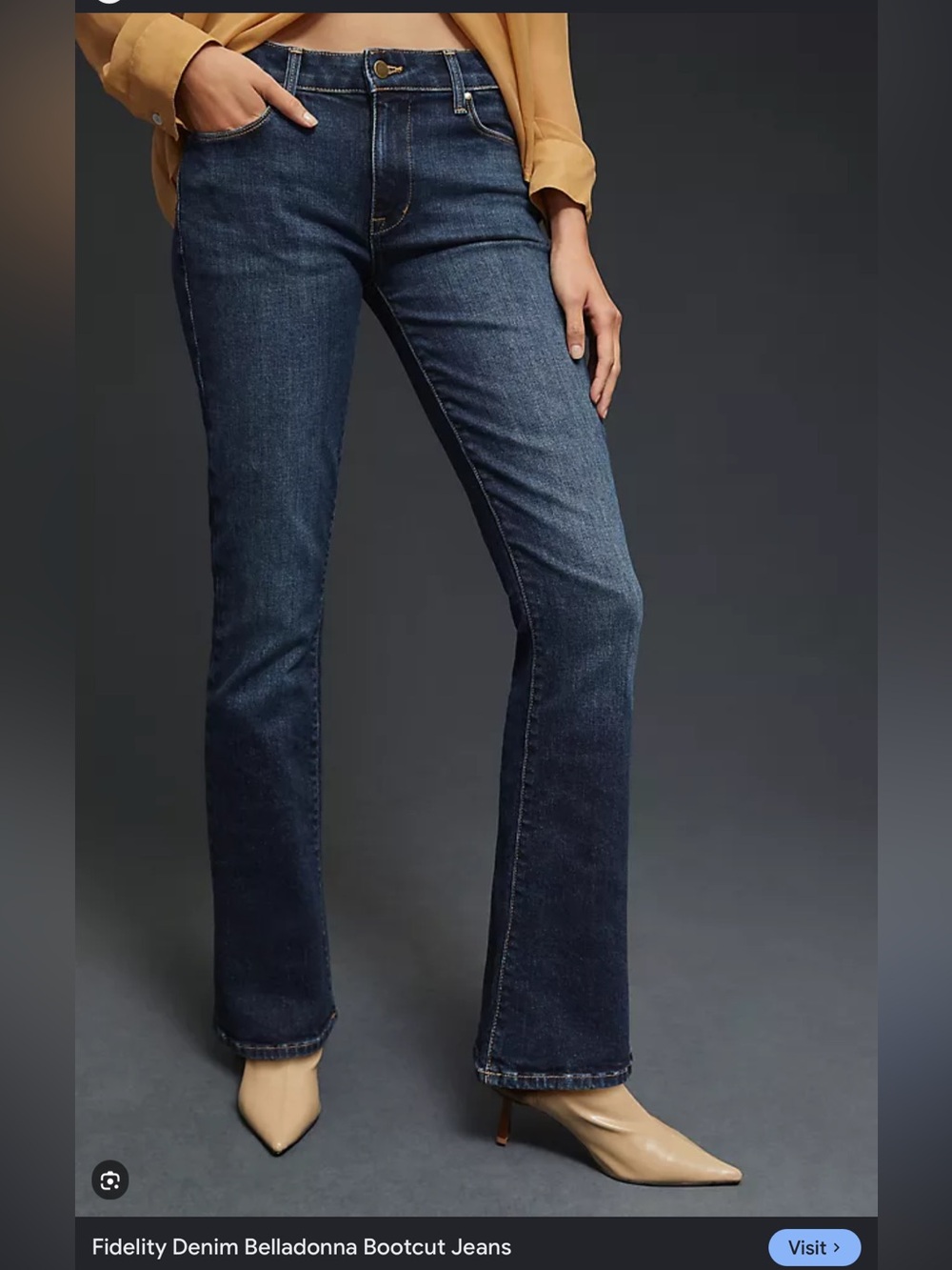 Fidelity denim Belladonna boot cut in callaway size 26